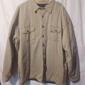 Roundtree & Yorke Beige Shirt Jacket